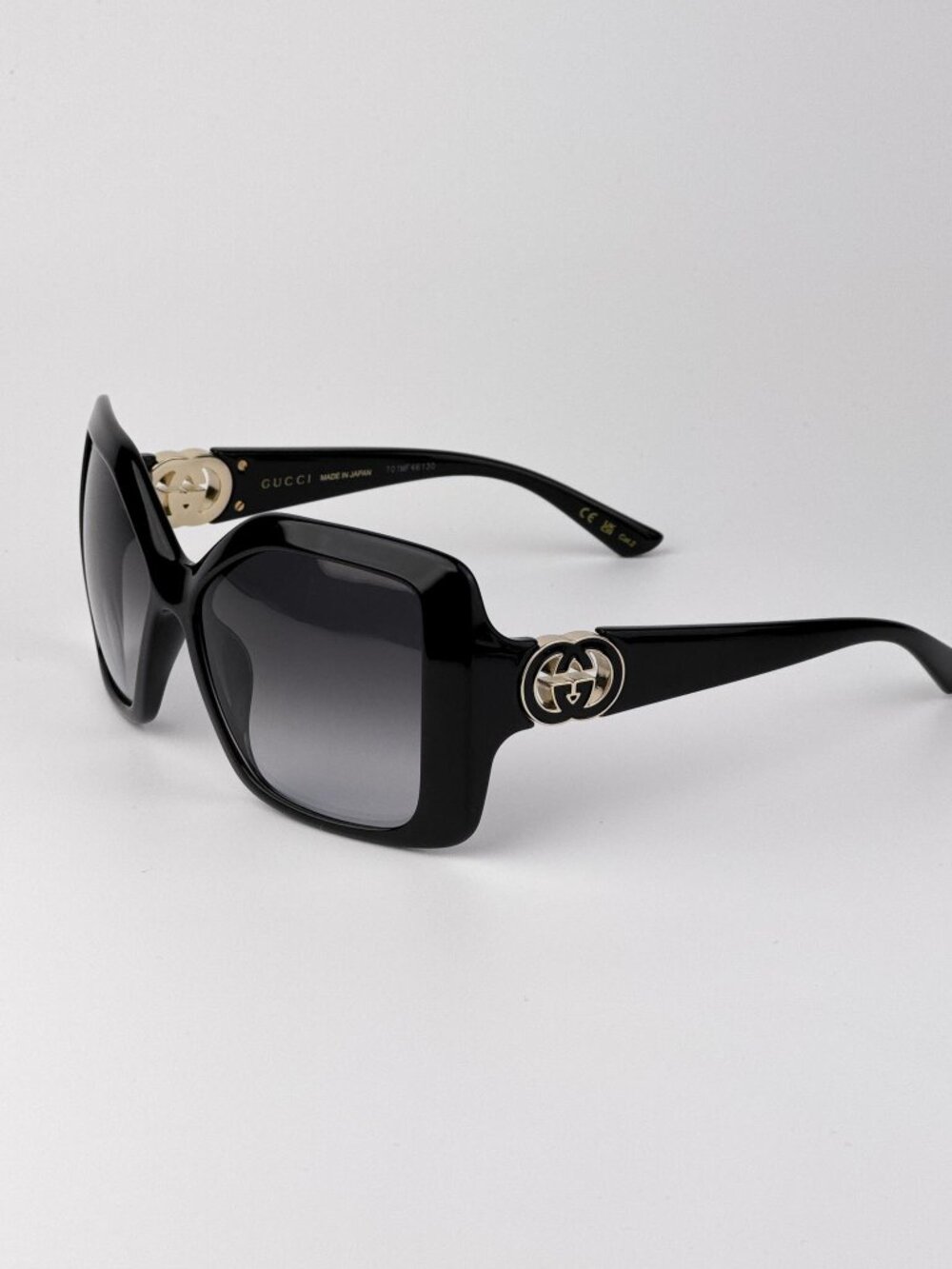 Gucci Women’s Sunglasses | Black Square Frame | Grey Gradient | GG2015S 001 - Picture 6 of 11